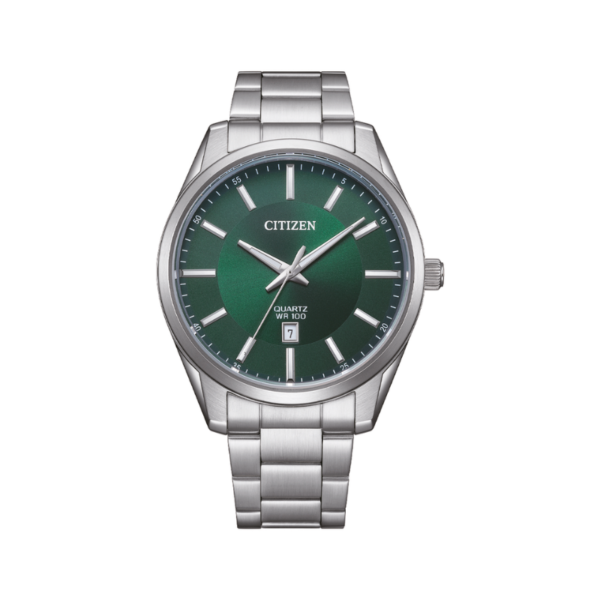 Swiss luxury watch with stainless steel band