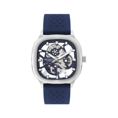 Swiss luxury watch with stainless steel band