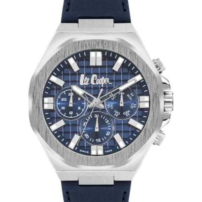 Swiss luxury watch with stainless steel band