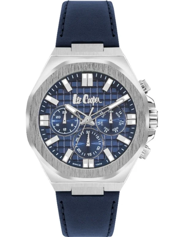 Swiss luxury watch with stainless steel band