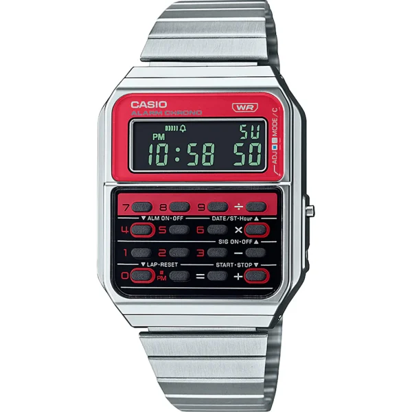 Swiss luxury watch with stainless steel band