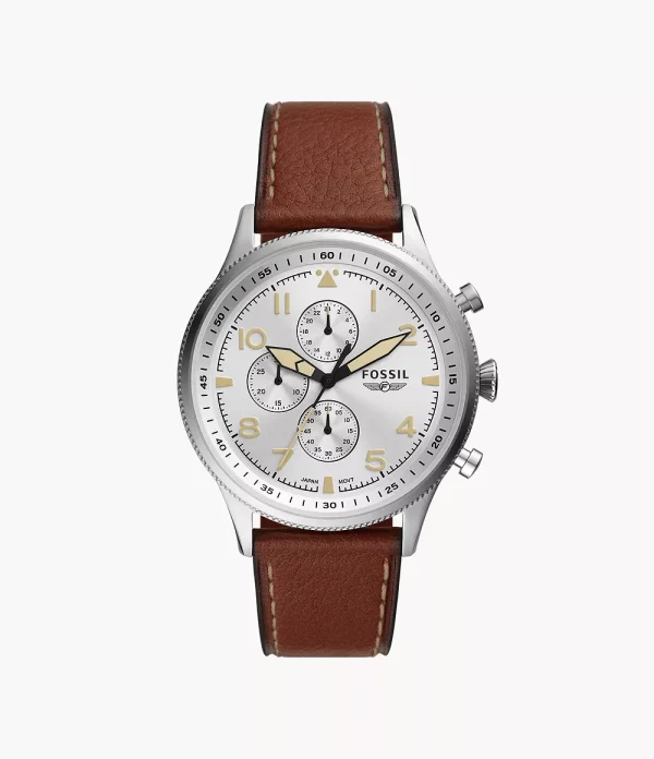 Swiss luxury watch with stainless steel band