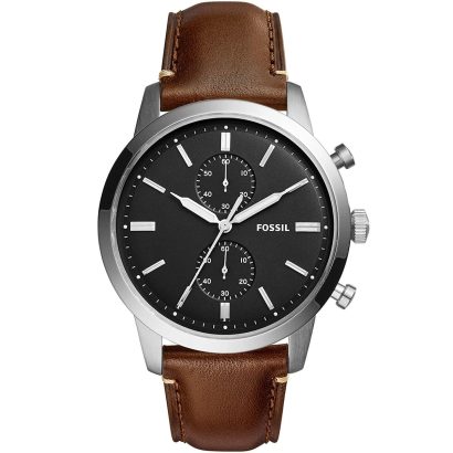 Swiss luxury watch with stainless steel band