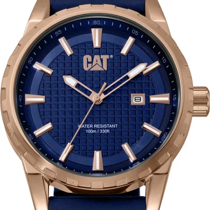 Swiss luxury watch with stainless steel band