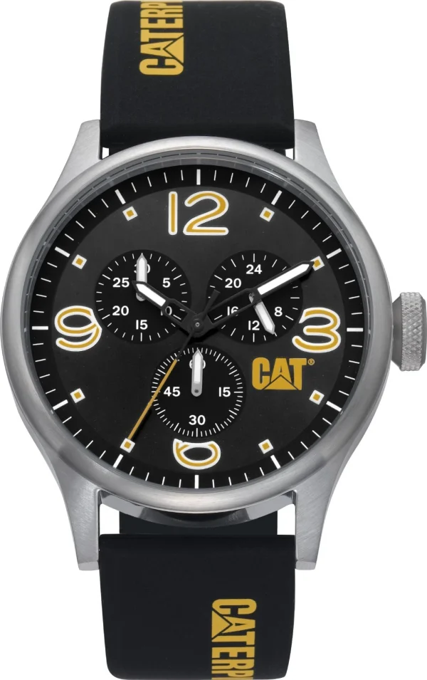 Swiss luxury watch with stainless steel band