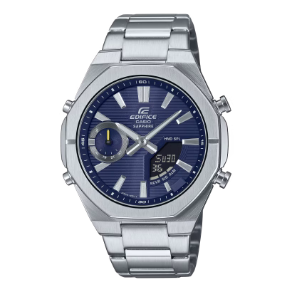 Swiss luxury watch with stainless steel band