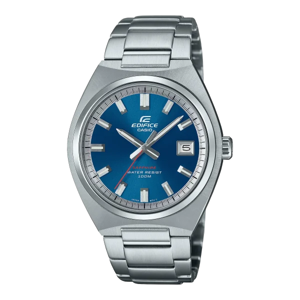 Swiss luxury watch with stainless steel band