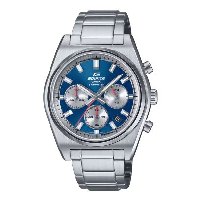 Swiss luxury watch with stainless steel band