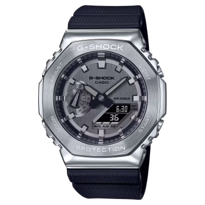 Swiss luxury watch with stainless steel band