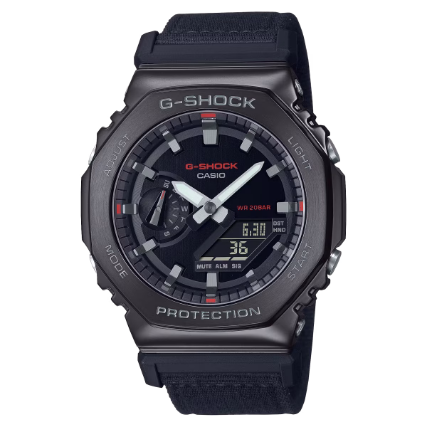 Swiss luxury watch with stainless steel band