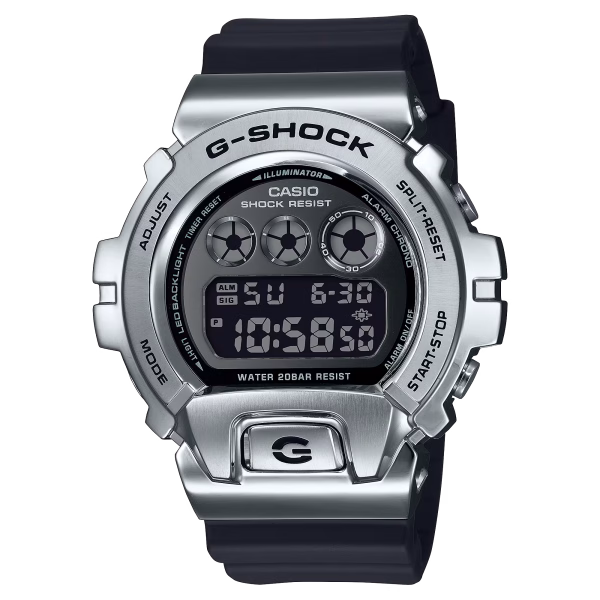 Swiss luxury watch with stainless steel band