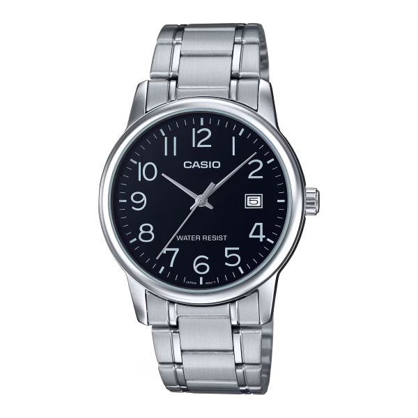 Swiss luxury watch with stainless steel band