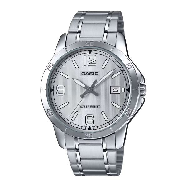 Swiss luxury watch with stainless steel band