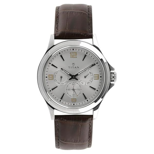 Swiss luxury watch with stainless steel band