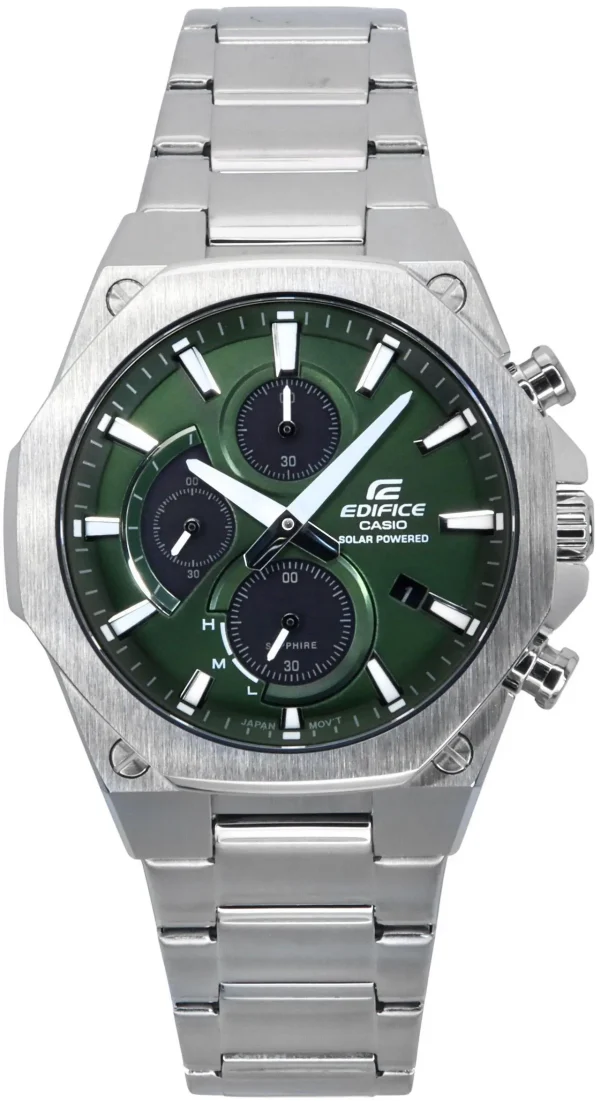 Swiss luxury watch with stainless steel band