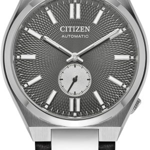 Swiss luxury watch with stainless steel band