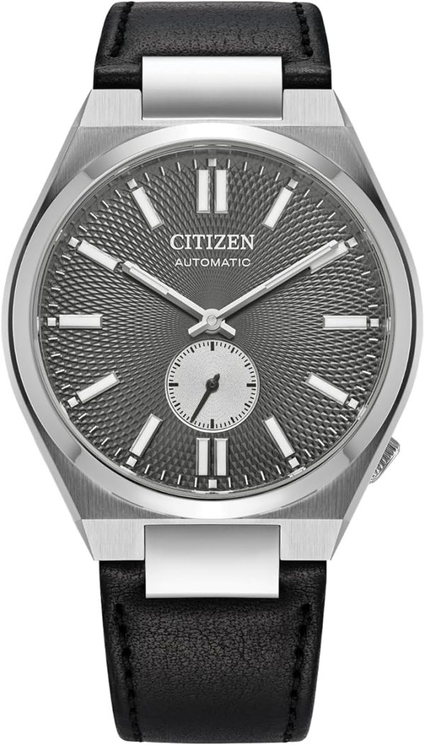 Swiss luxury watch with stainless steel band