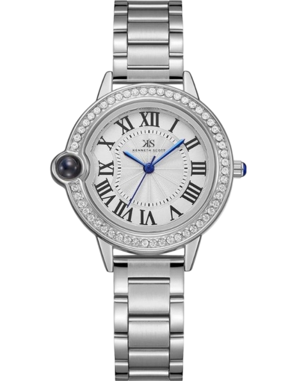 Kenneth Scott Women's White Dial Analog Watch - K22530-KBKW