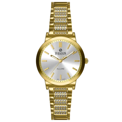 Swiss luxury watch with stainless steel band