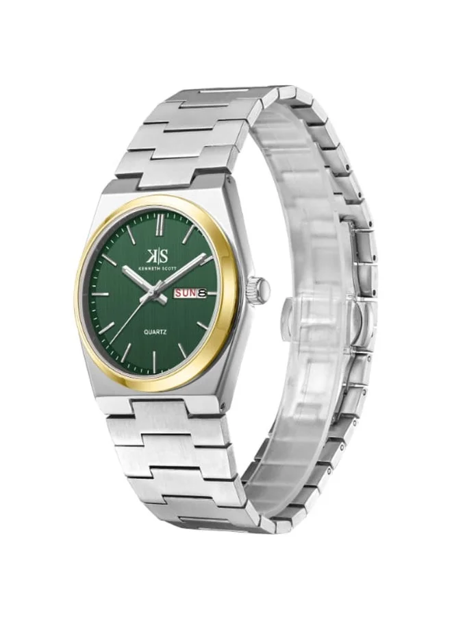 Timezone Oman – Luxury Watches, Swiss Timepieces & Smartwatches Men's Stainless Steel Analog Watch K24011-TBSH - 40 mm