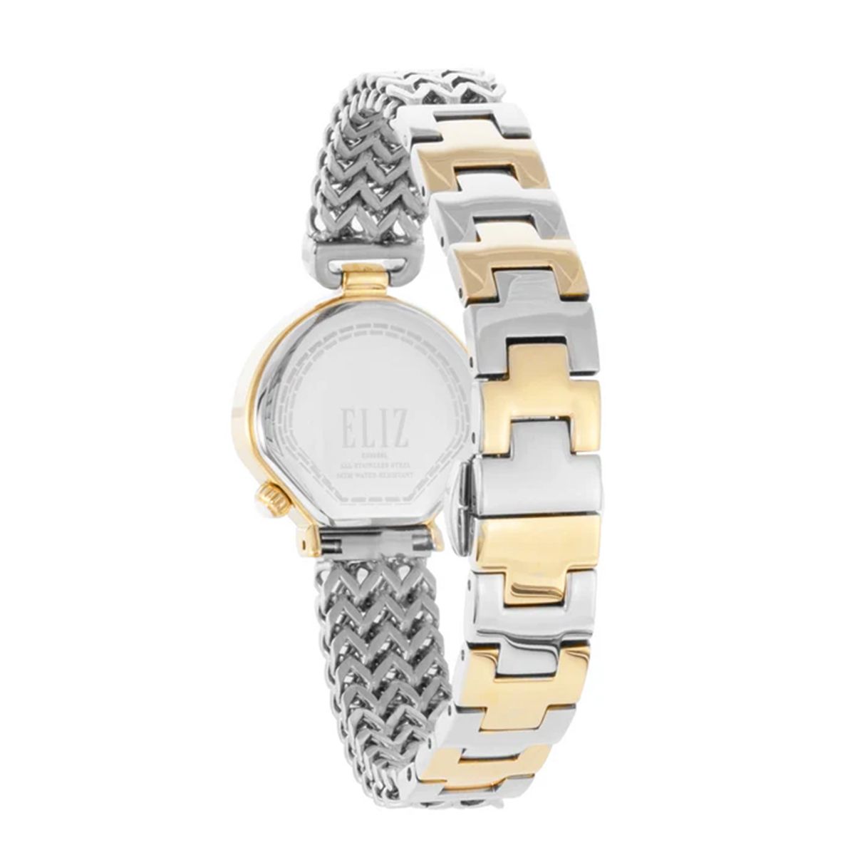Timezone Oman – Luxury Watches, Swiss Timepieces & Smartwatches Eliz ES8838L2THT Gold Case Stainless Steel Bracelet Watch For Women