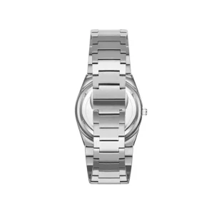Swiss luxury watch with stainless steel band