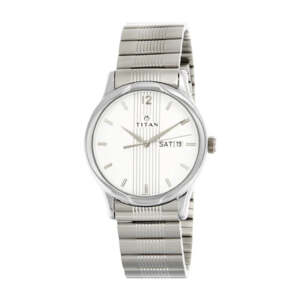 TITAN NP1580SM03 KARISHMA STAINLESS STEEL ANALOG WATCH FOR MEN