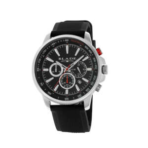 BLADE Verve Black 3564G5SNN SS Case & Silicone Strap Chronograph Men's Watch