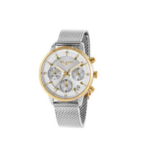 BLADE Venus Ivory 3638L2TST SS & Mesh Multifunction Women's Watch.