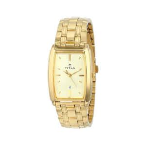 TITAN NP1163YM02 ROYALE MEN'S ANALOG BEIGE DIAL WATCH