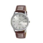 Titan 1584SL03 Classique Silver Dial Analog with Date Leather Strap watch for Men