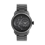 FASTRACK NN3147KM01 MINERAL COCKTAIL ANALOG STAINLESS STEEL BLACK DIAL WATCH