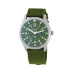 BLADE Runner Khaki 3603G6SEE SS & Nylon Day-Date Men's Watch.
