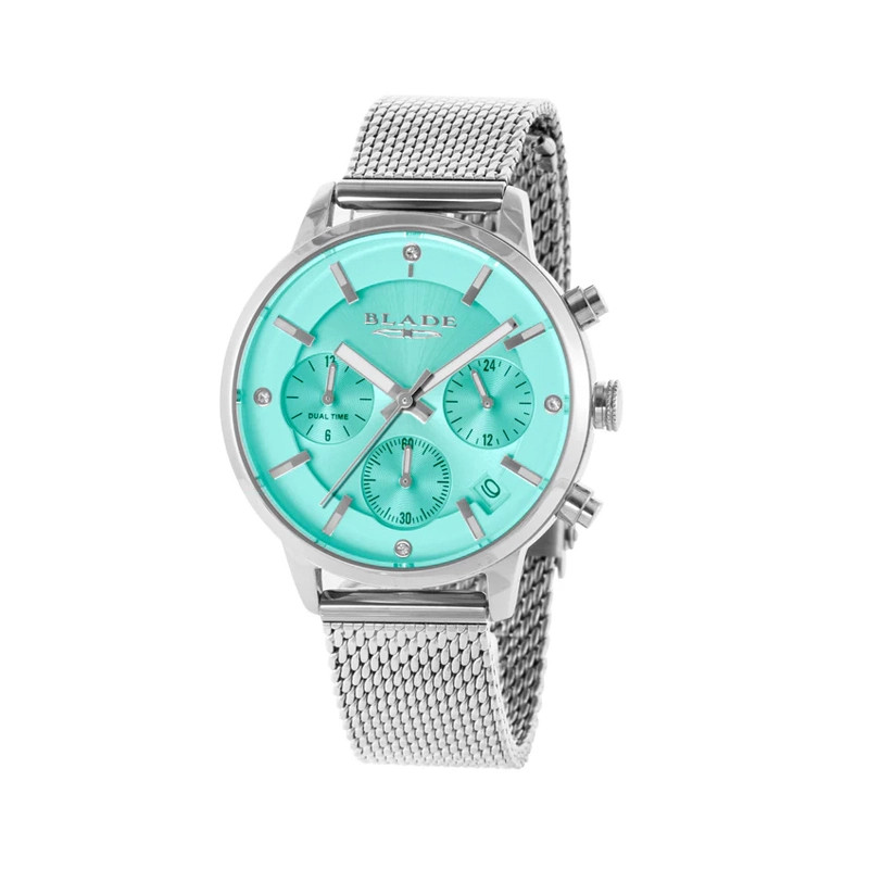 3638L2SIS.jpg BLADE Venus Aqua 3638L2SIS SS & Mesh Multifunction Women's Watch - Image 1