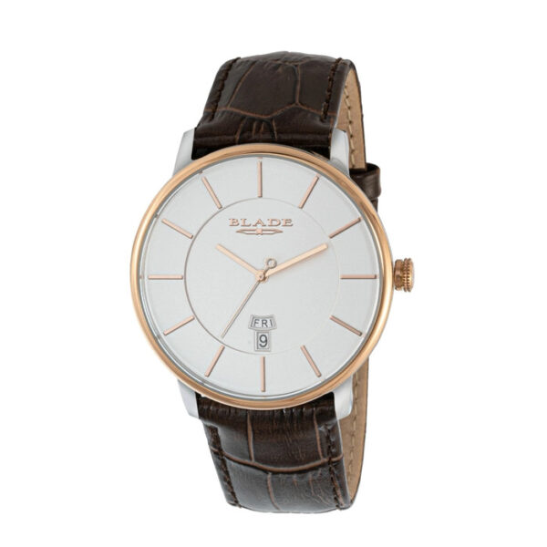 BLADE Sphere Shell 3650G1UWO SS & Leather Day-Date Men's Watch