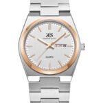 Kenneth Scott Men's White Dial Analog Watch - K24011-KBSW