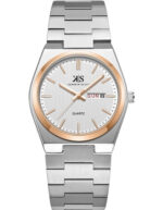 Kenneth Scott Men's White Dial Analog Watch - K24011-KBSW