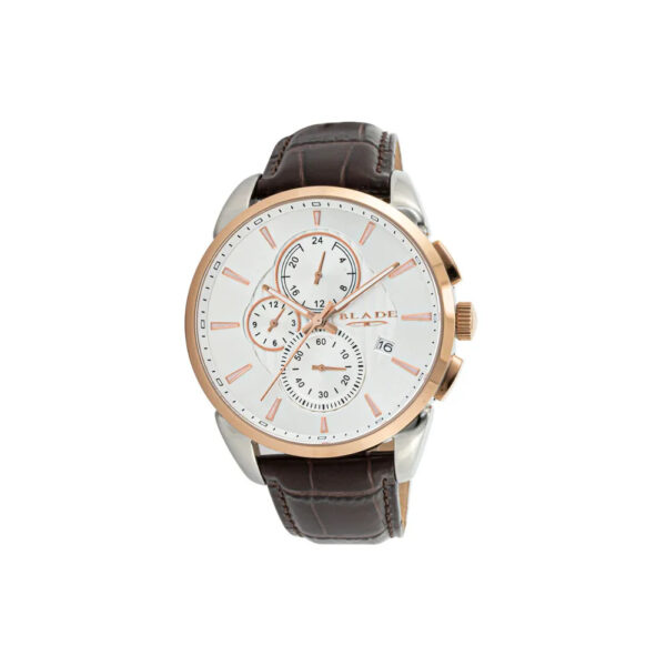BLADE Victory Shell 3599G1USO SS & Leather Strap Multifunction Men's Watch