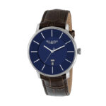 BLADE Sphere Blue 3650G1SBO SS & Leather Day-Date Men's Watch