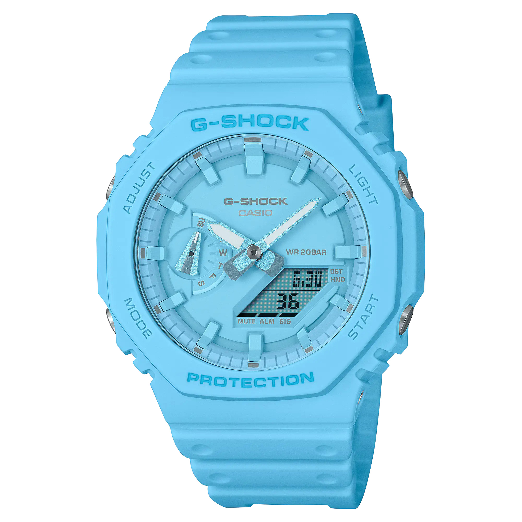 GA-2100-2A2.jpg CASIO G-SHOCK GA2100-2A2 DIGITAL ANALOG WATCH - Image 1