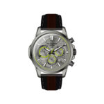 Lee Cooper Men Black Chronograph Leather Strap Watch | LC07493.061