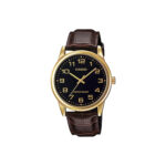 CASIO MTPV001GL-1B LEATHER ANALOG MEN'S WATCH