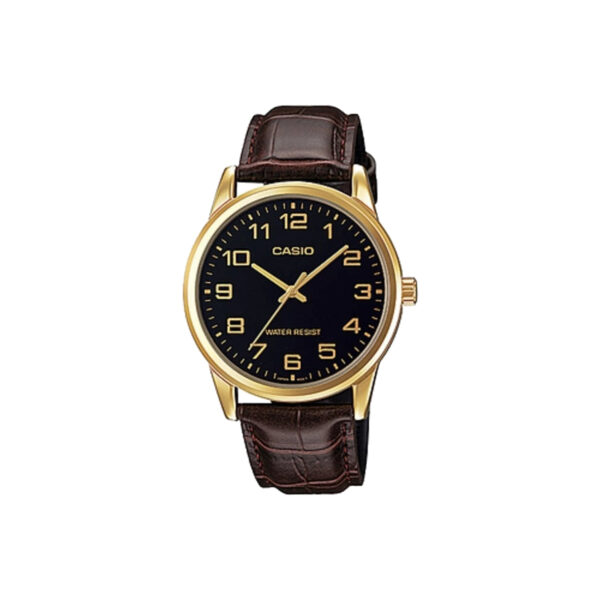 CASIO MTPV001GL-1B LEATHER ANALOG MEN'S WATCH