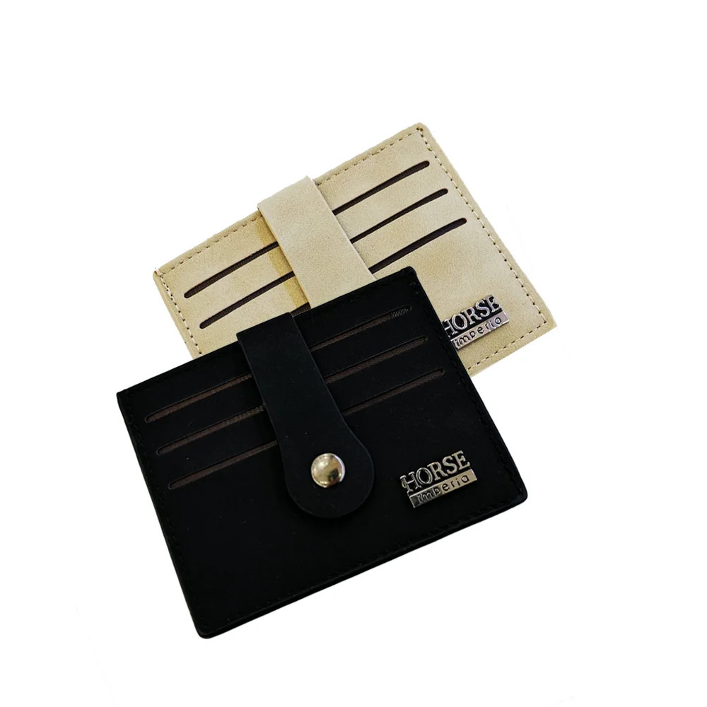 WTSY2.jpg HORSE IMPERIAL CARD HOLDER BUTTON WALLET - Image 1