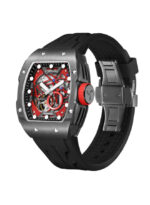 TORNADO XENITH Men's Automatic Red Dial Watch - T24302-XSBB - Image 3