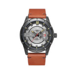 KENNETH SCOTT K22006-BLEB MEN'S ANALOG LEATHER WATCH